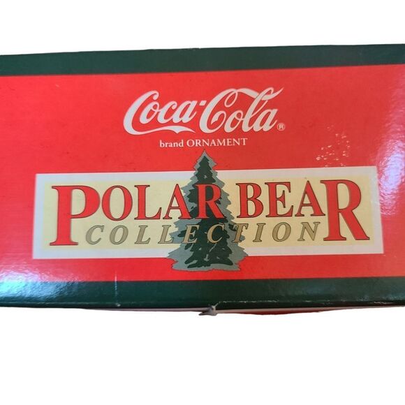 VINTAGE Ornament Coca-Cola 1995 Snow Boardin' Bear Tree NIB - Picture 2 of 6